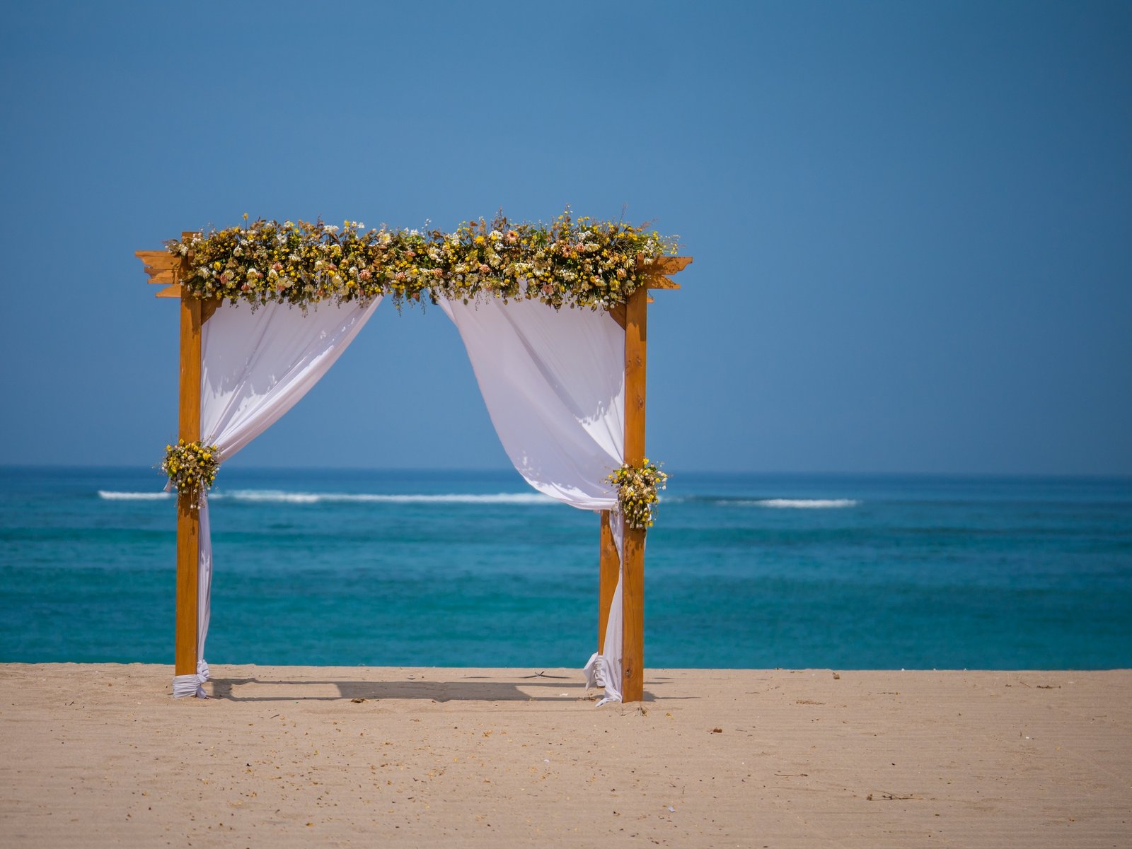 canopy on Kuta beach in Bali